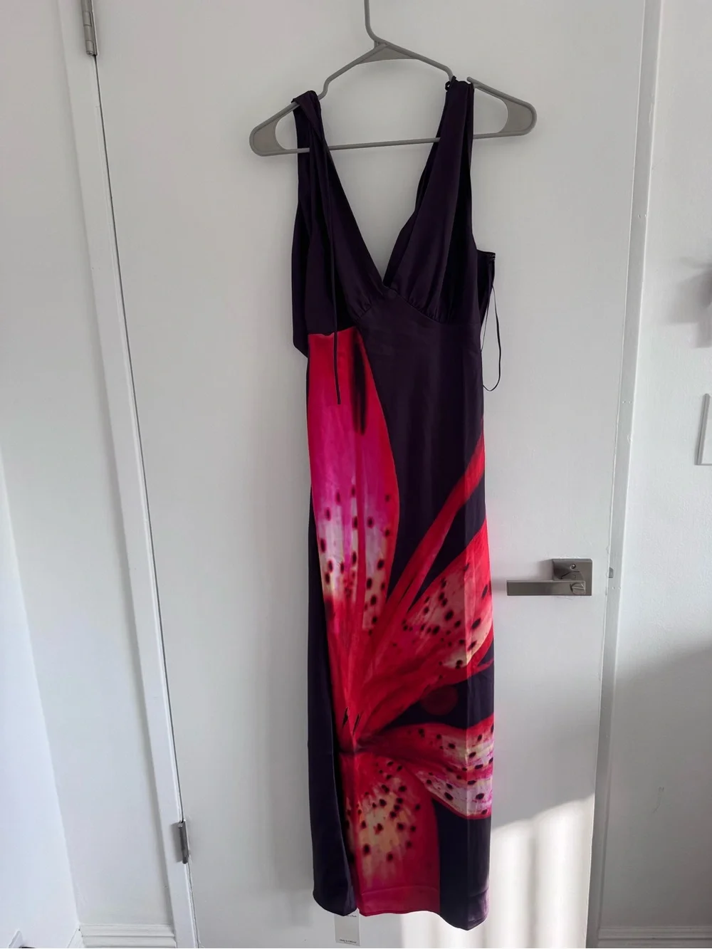 Abercrombie Satin Open Back Dress NWT